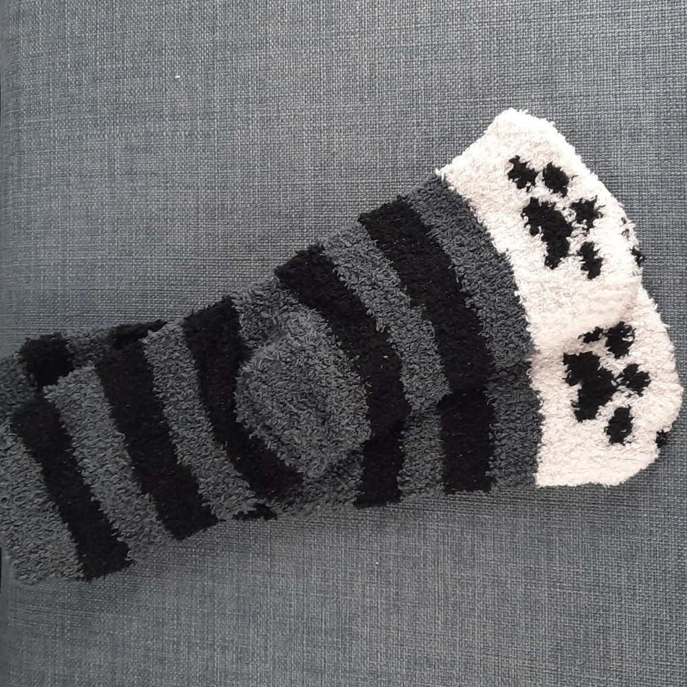 Cat Paw Foot Sock Sox Sock Fuzzy Soft Slipper Thick Warm Cozy Unisex Kids Child